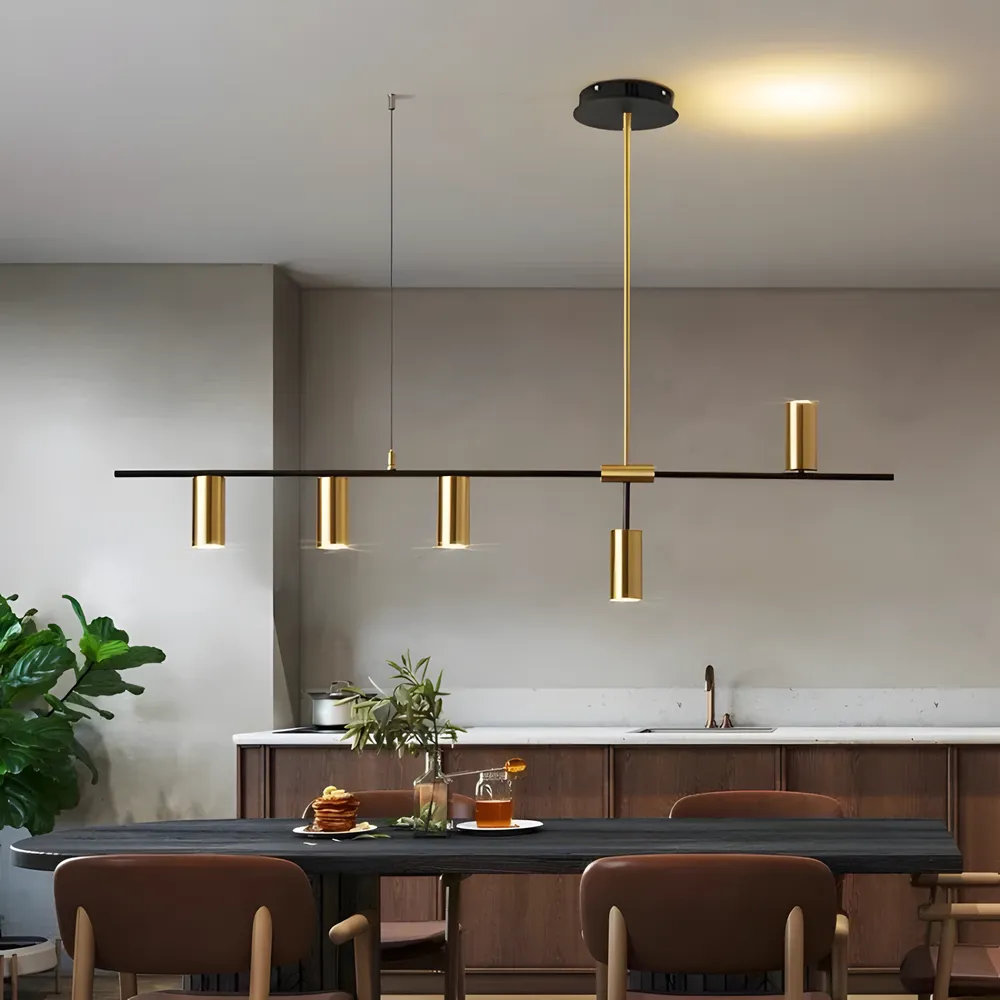 Pendant lighting breakfast bar